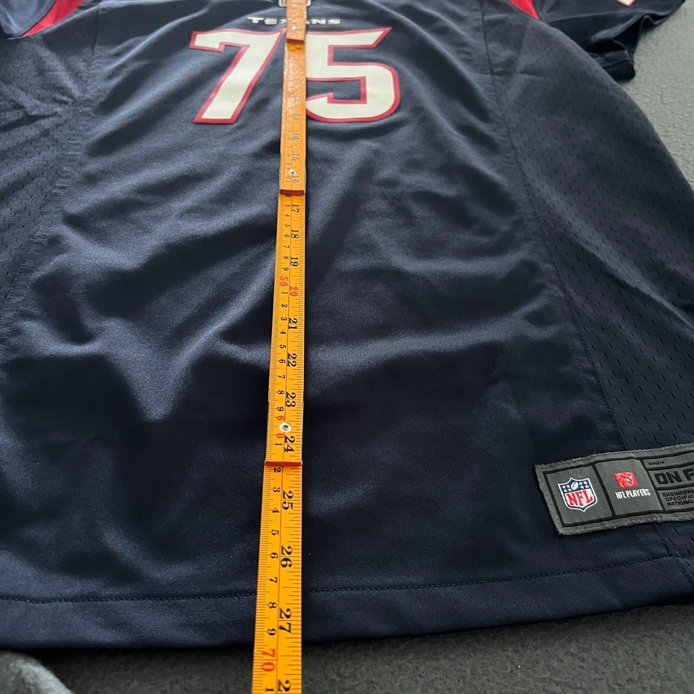 Houston Texans‎ Wilfork #75 Jersey XL Women's Nike NFL On Field Blue Red - Picture 10 of 12